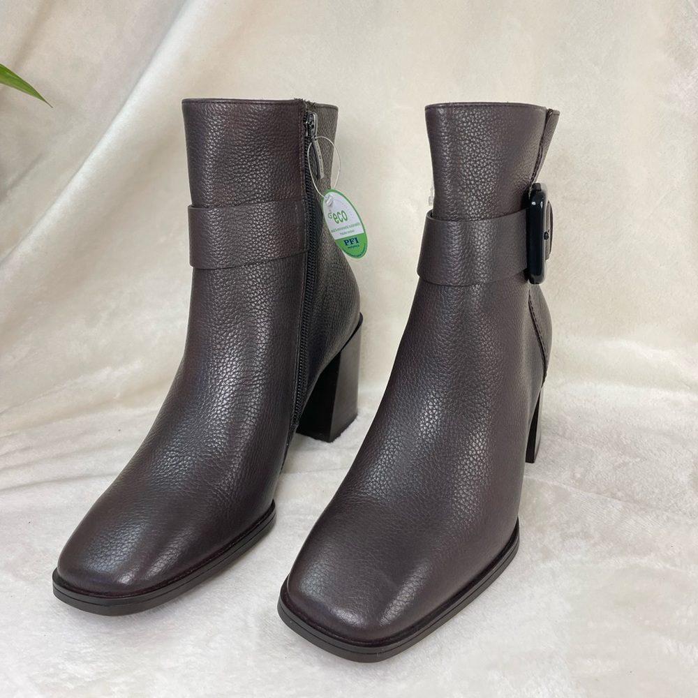 $500 Paul Green Nirvana Bootie Womens 6.5US Buckle Brown Leather NEW, (C‎ 332) - Picture 10 of 15